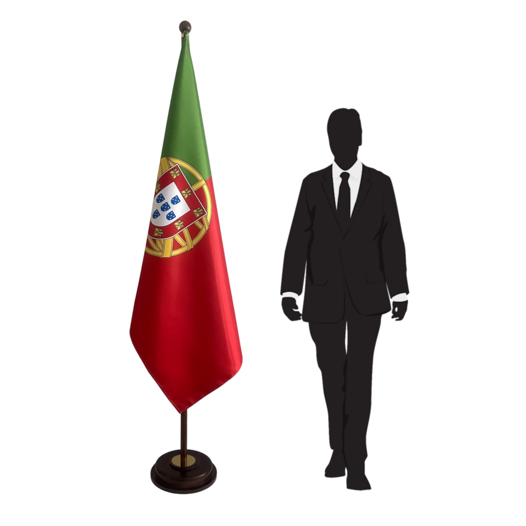 base drapeau portugal doré de prestige