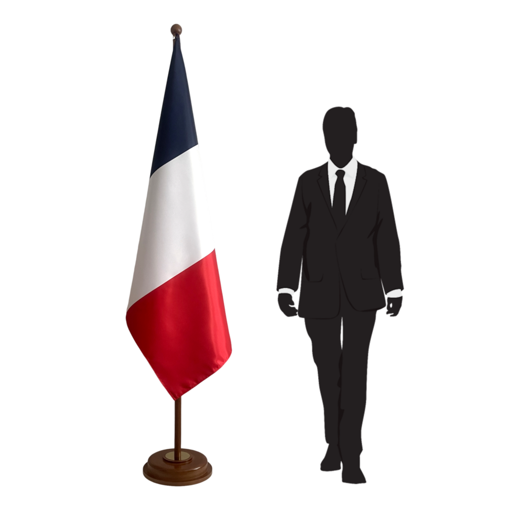 base drapeau France en granit diplomatique