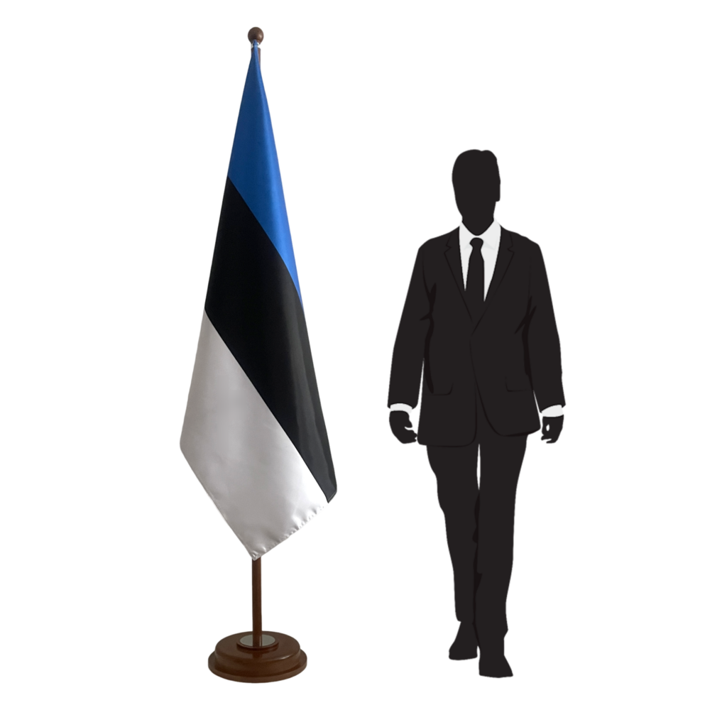 base drapeau estonie en inox design