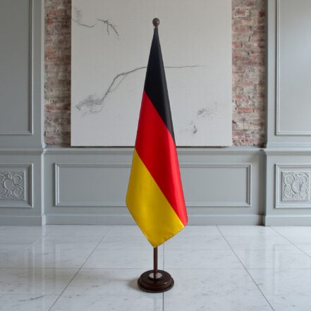 socle drapeau allemagne doré de qualité