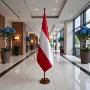 socle drapeau autriche