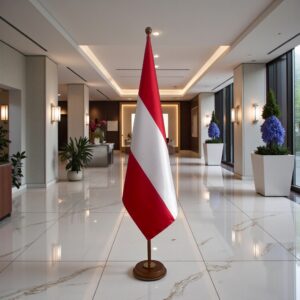 socle drapeau autriche