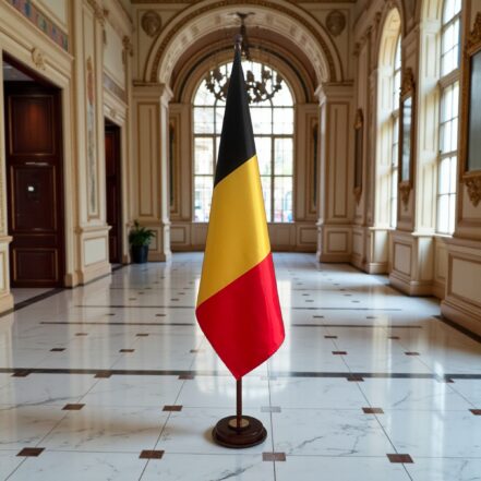 socle drapeau belgique