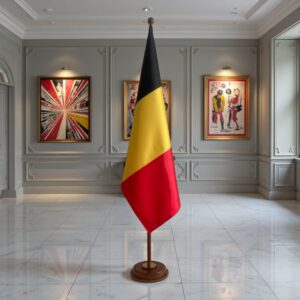 socle drapeau belgique