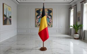 socle drapeau belgique