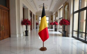socle drapeau belgique
