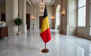 socle drapeau belgique