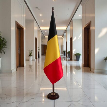 socle drapeau belgique