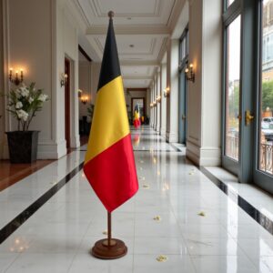 socle drapeau belgique