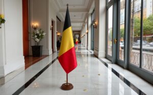 socle drapeau belgique