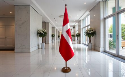 socle drapeau danemark