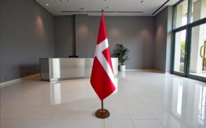 socle drapeau danemark