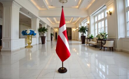 socle drapeau danemark