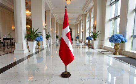 socle drapeau danemark