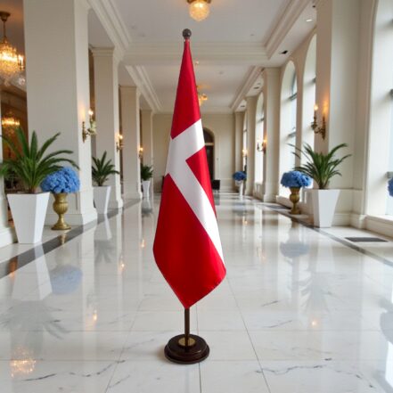 socle drapeau danemark