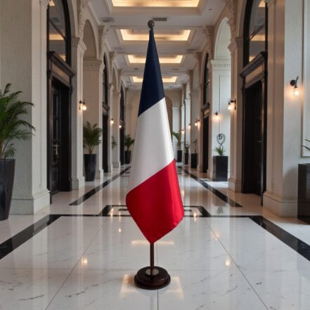 socle drapeau france