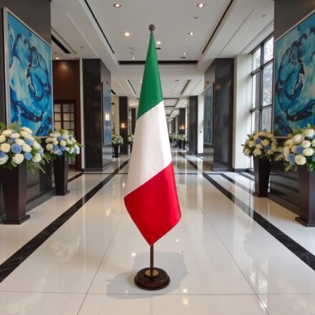 socle drapeau italie