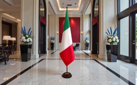 socle drapeau italie