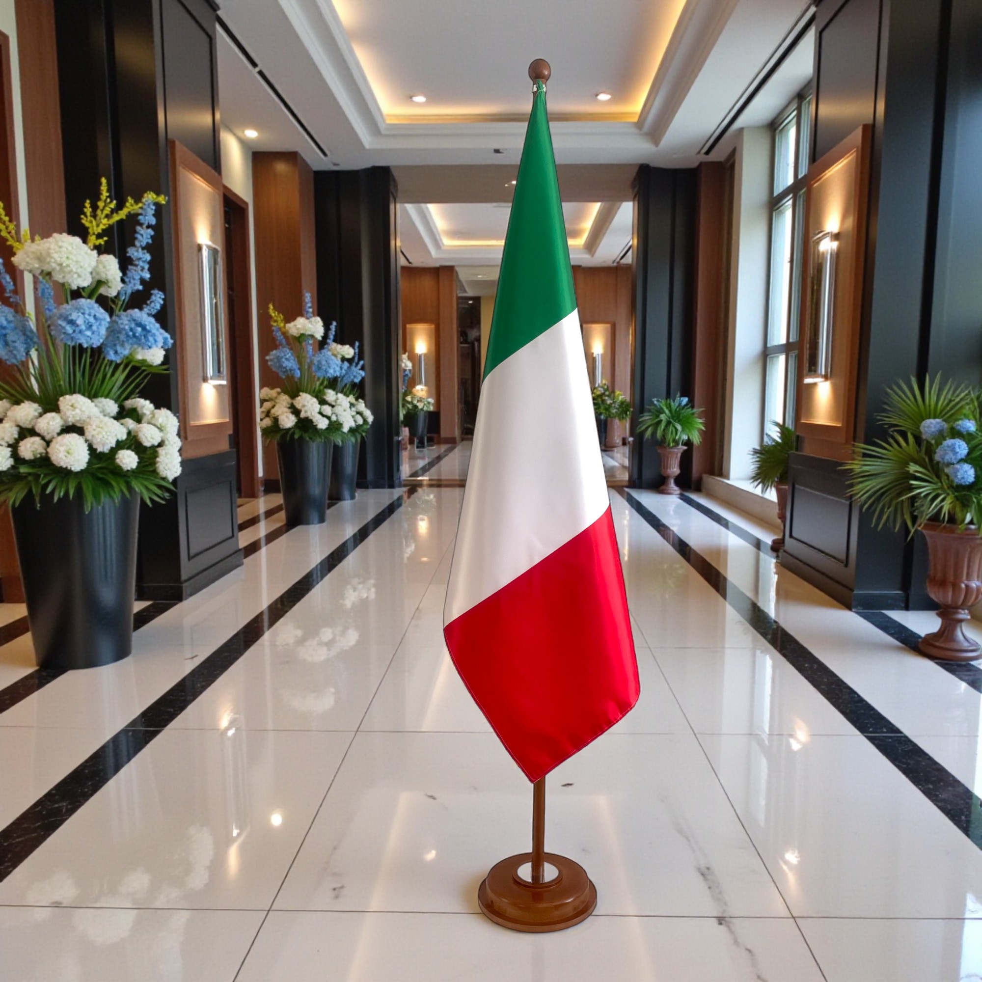 socle porte-drapeau italie en granit institutionnel