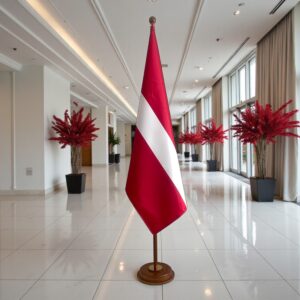 socle drapeau lettonie