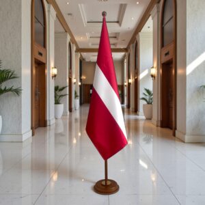 socle drapeau lettonie