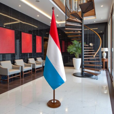 socle drapeau luxembourg