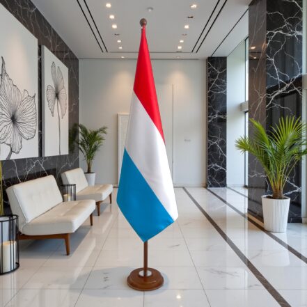 socle drapeau luxembourg