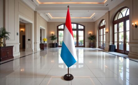 socle drapeau luxembourg