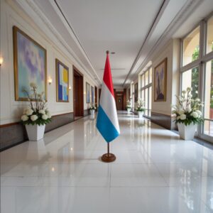 socle drapeau luxembourg