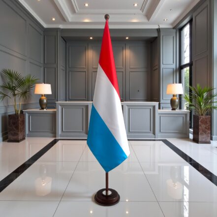socle drapeau luxembourg