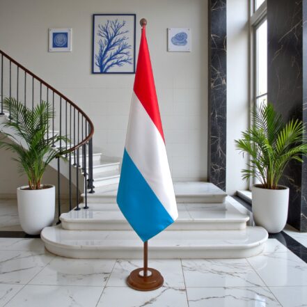 socle drapeau luxembourg