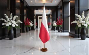 socle drapeau pologne