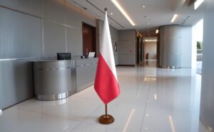 socle drapeau pologne