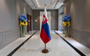 support socle drapeau slovaquie slovaquie officiel