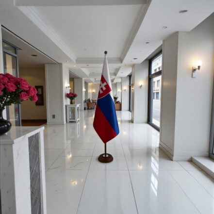 support socle drapeau slovaquie slovaquie de qualité