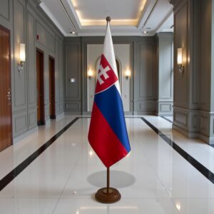 support socle drapeau slovaquie slovaquie diplomatique