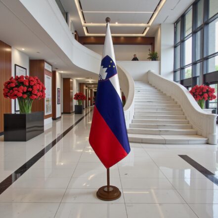 base porte-drapeau raffiné