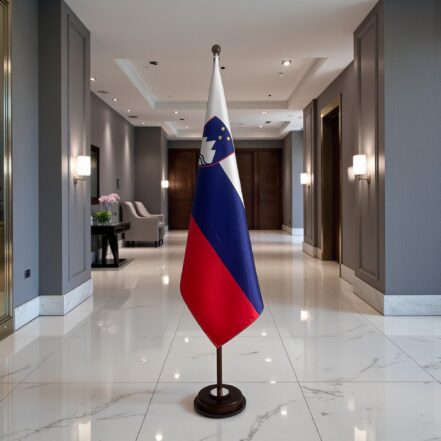 base drapeau slovenie diplomatique