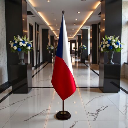 socle drapeau tchequie