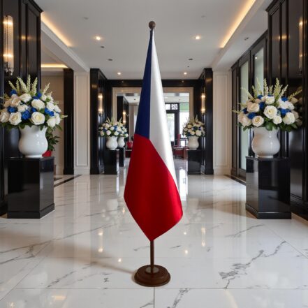 socle drapeau tchequie