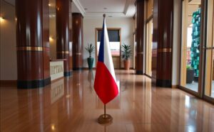 socle drapeau Tchéquie