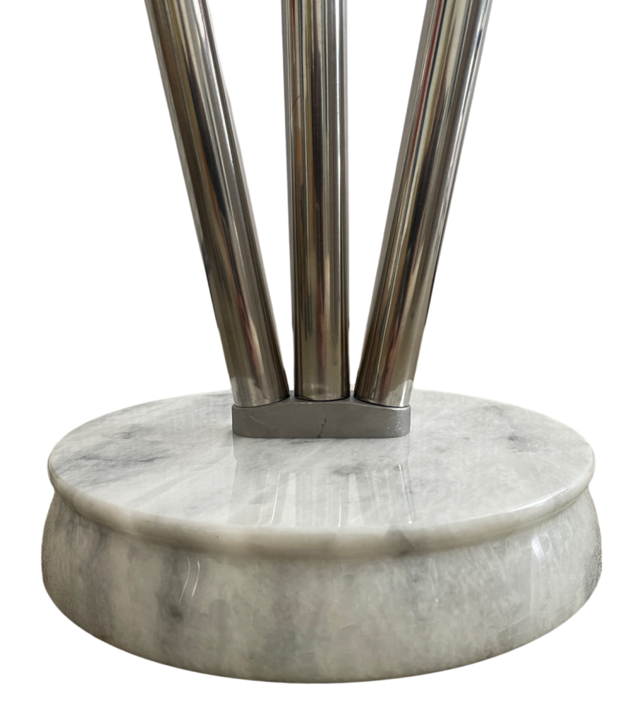 support socle drapeau en marbre blanc