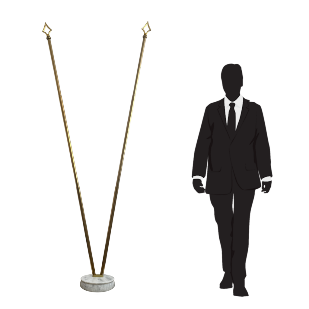 hampe drapeau en inox