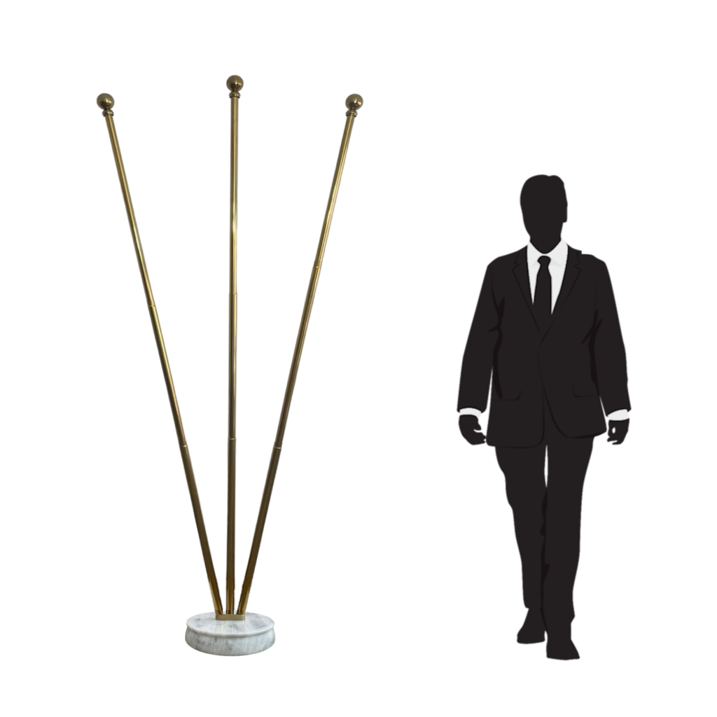 pied socle drapeau en granit noir