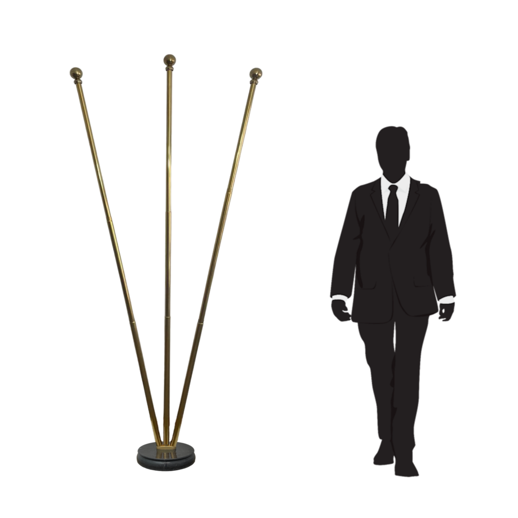 base porte-drapeau en bois massif