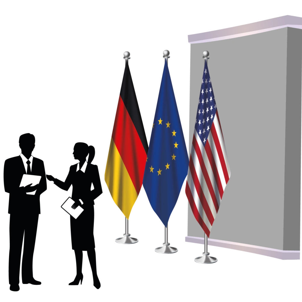 base porte-drapeau en inox