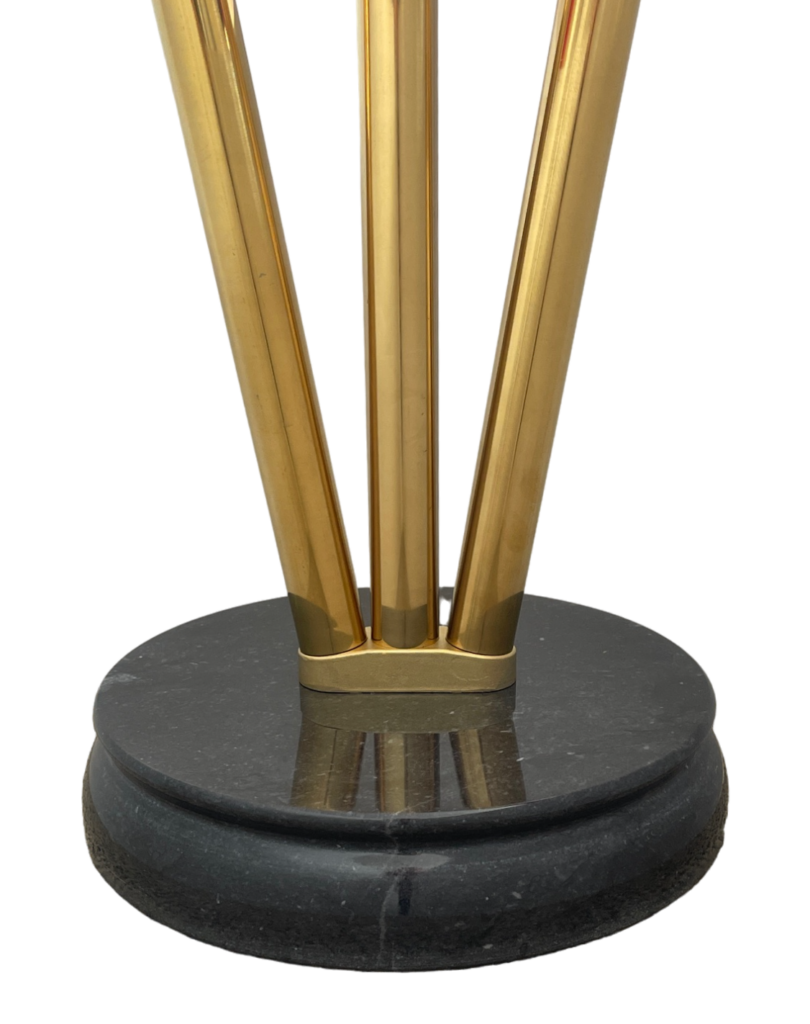 base porte-drapeau argenté