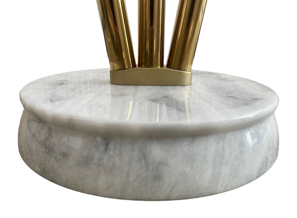 pied socle drapeau en acier brossé