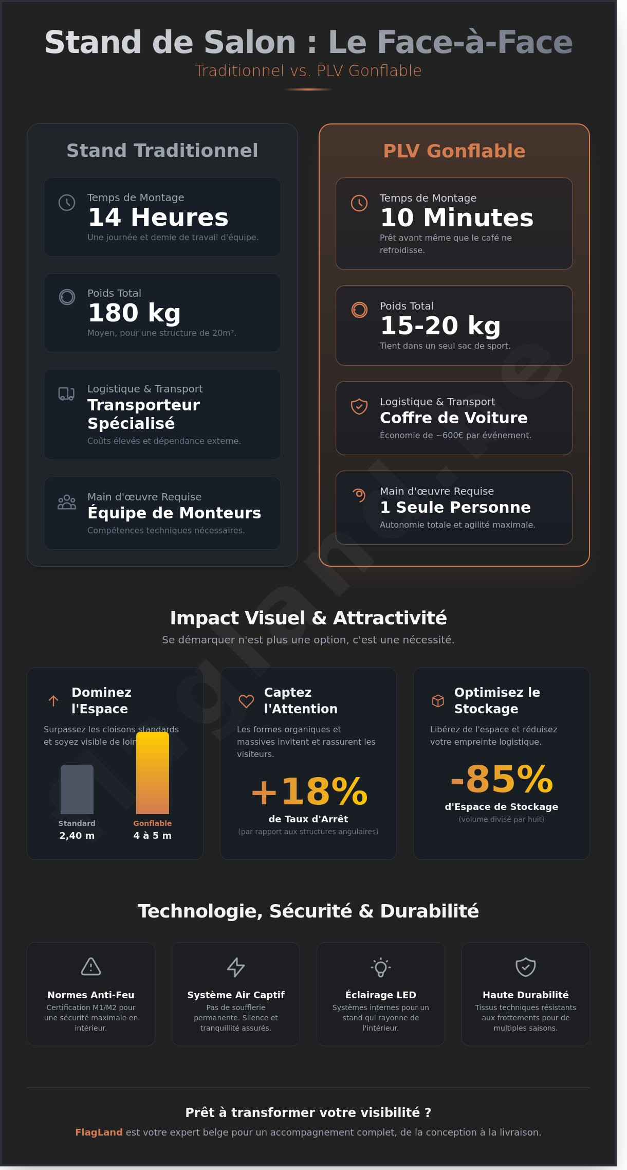 PLV gonflable pour salon professionnel : Le guide complet pour booster votre visibilité en 2026