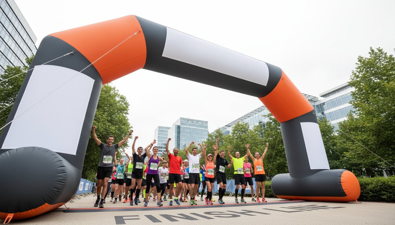 Arche gonflable personnalisable : Le guide complet 2026 pour booster votre visibilité